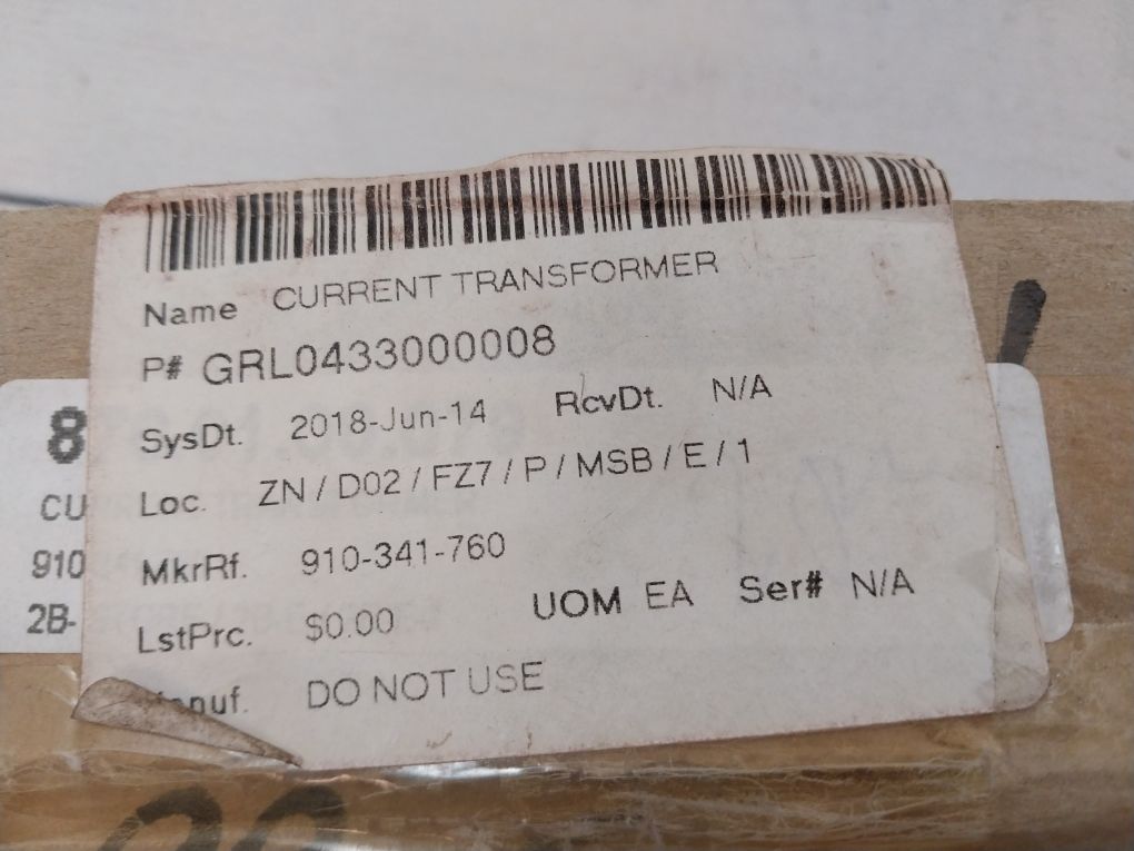 Aeg Be 627 W Current Transformer