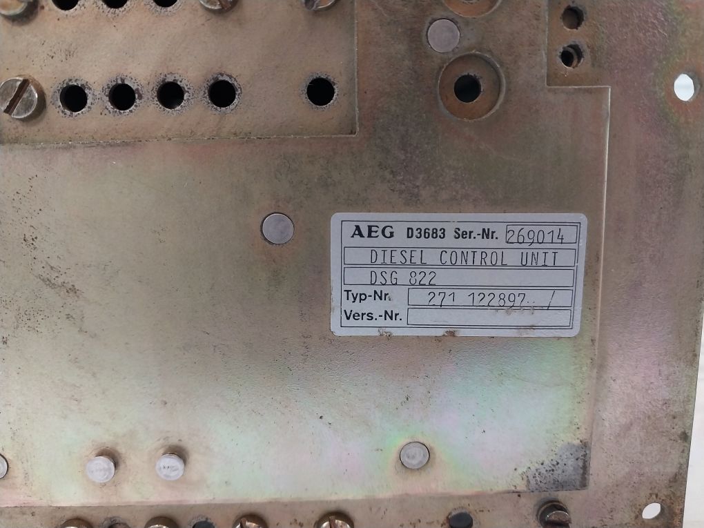 Aeg Dsg 822 Diesel Control Unit 271 122897