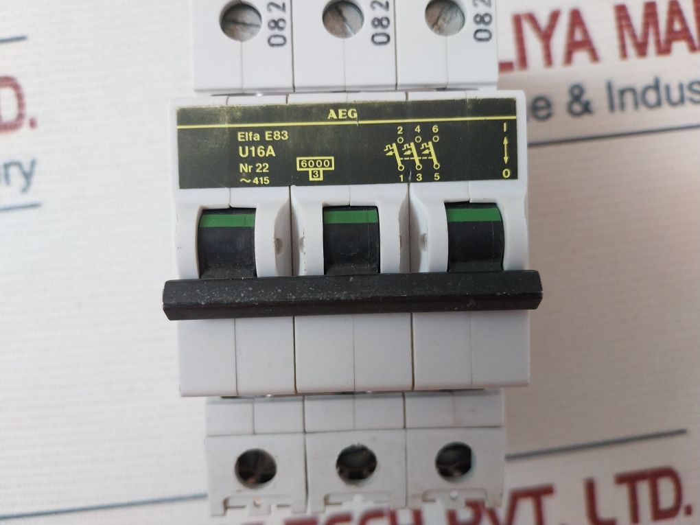 Aeg Elfa E83 3 Pole Circuit Breaker