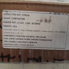 Aeg Ls 107 Contactor 910-337-141-58