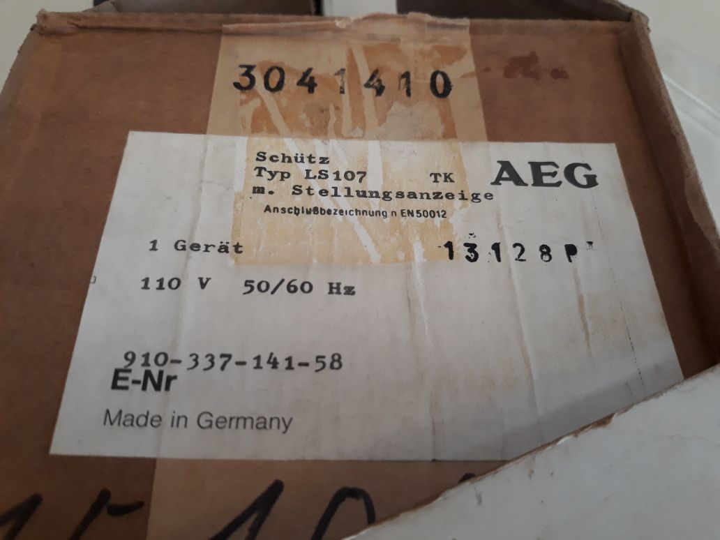Aeg Ls 107 Contactor 910-337-141-58