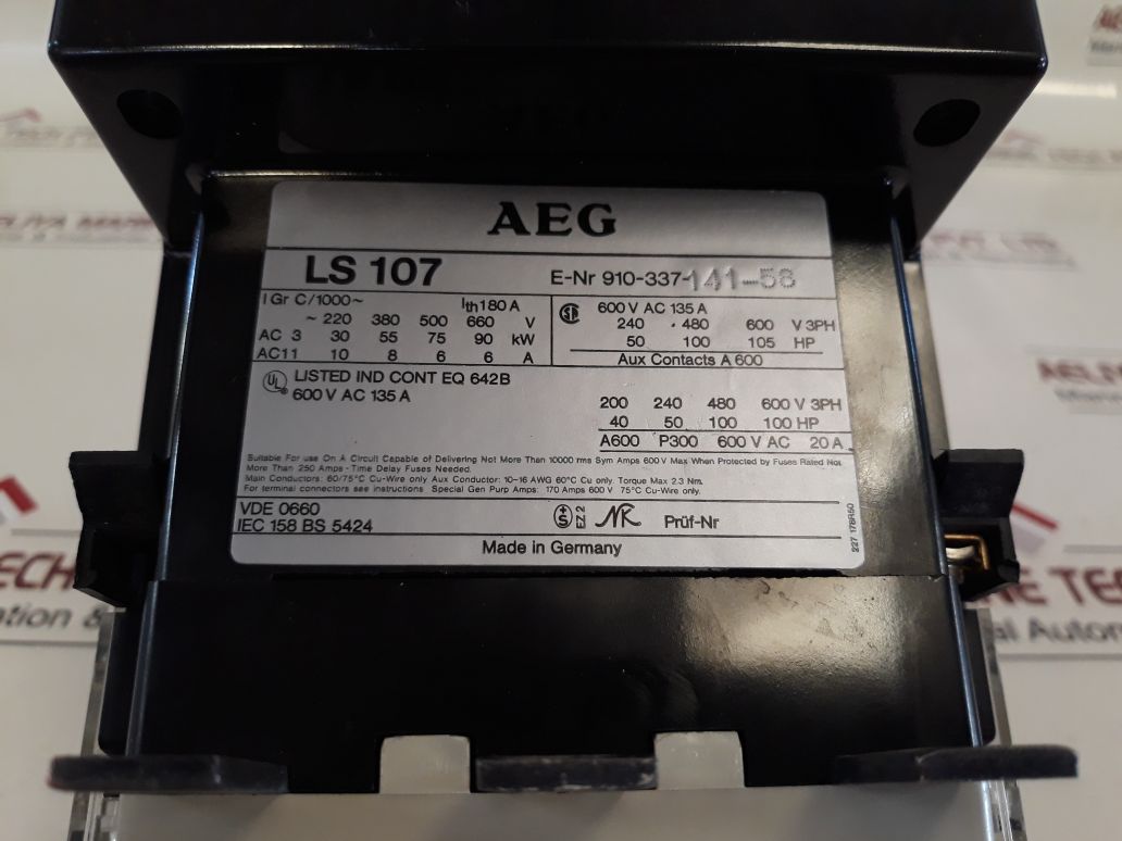 Aeg Ls 107 Contactor 910-337-141-58
