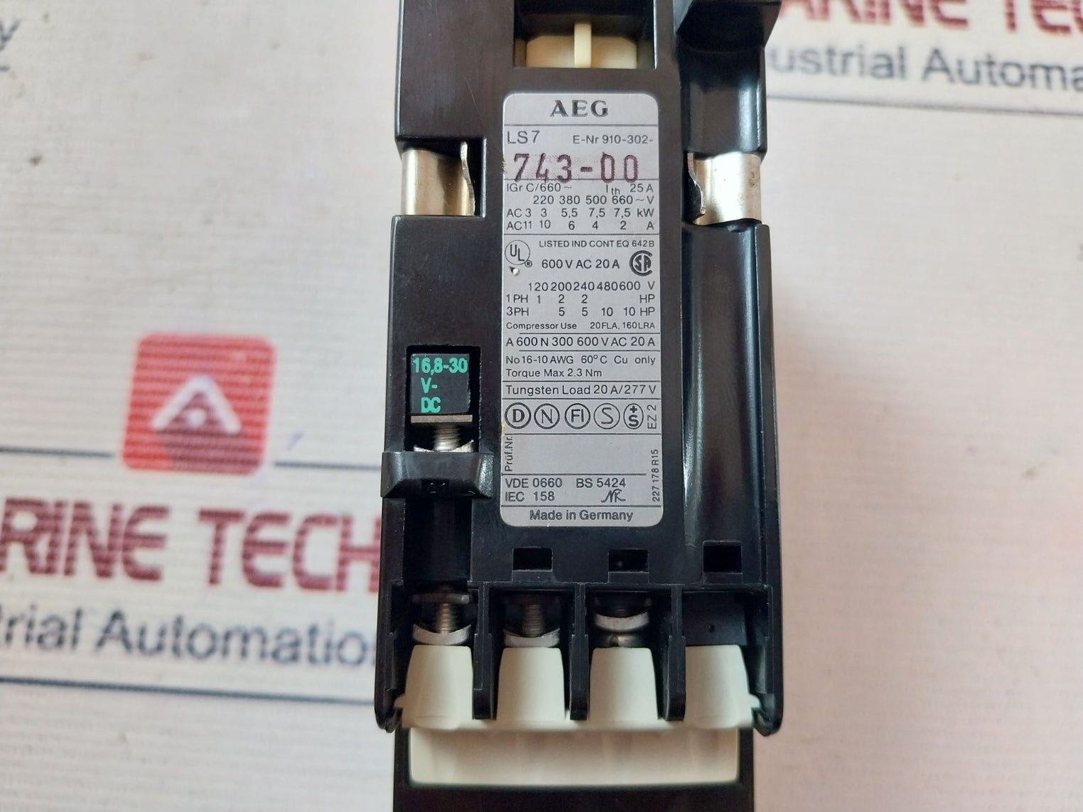 Aeg Ls 7 22E Contactor 16.8-30Vdc