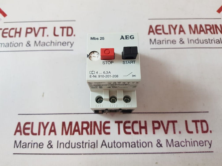 Aeg mbs 25 manual motor starter 910-201-208