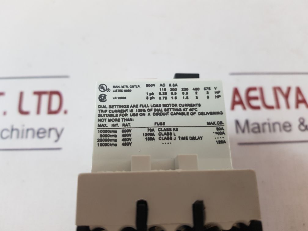 Aeg mbs 25 manual motor starter 910-201-208