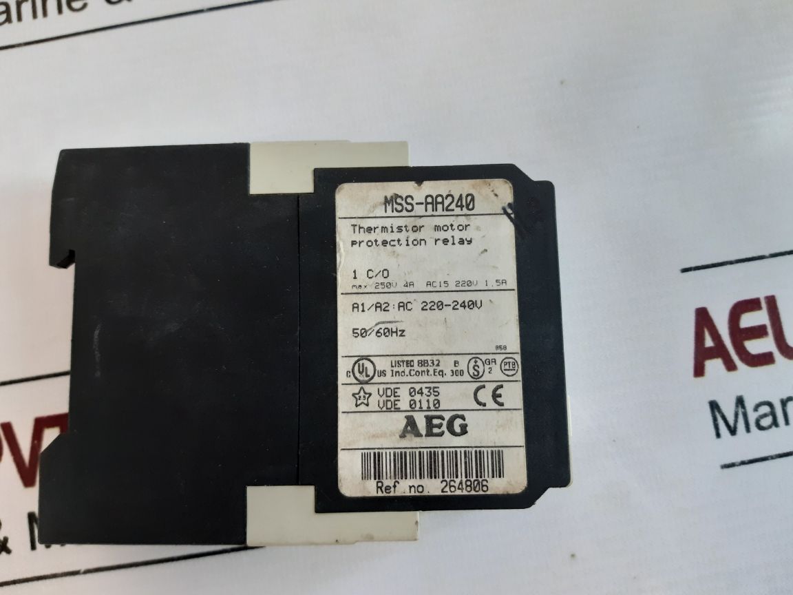 Aeg Mss-aa240 Thermistor Motor Protection Relay 50/60Hz