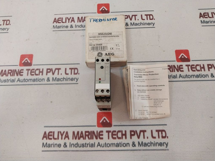 Aeg Mss-ka240 Thermistor Motor Protection Monitoring Relay