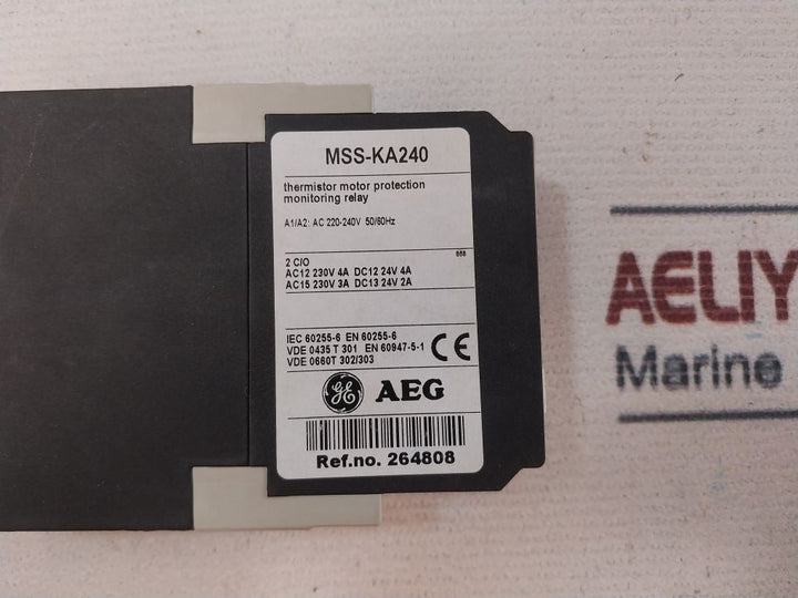 Aeg Mss-ka240 Thermistor Motor Protection Monitoring Relay
