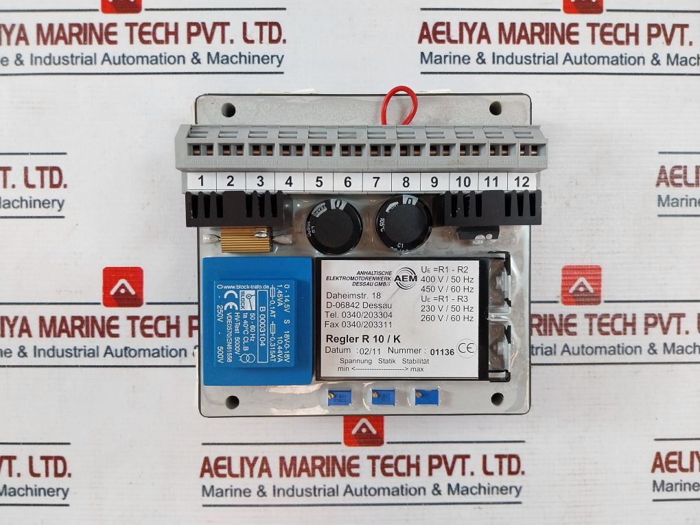 Aem Regler R 10/K Automatic Voltage Regulator 450V 50/60Hz