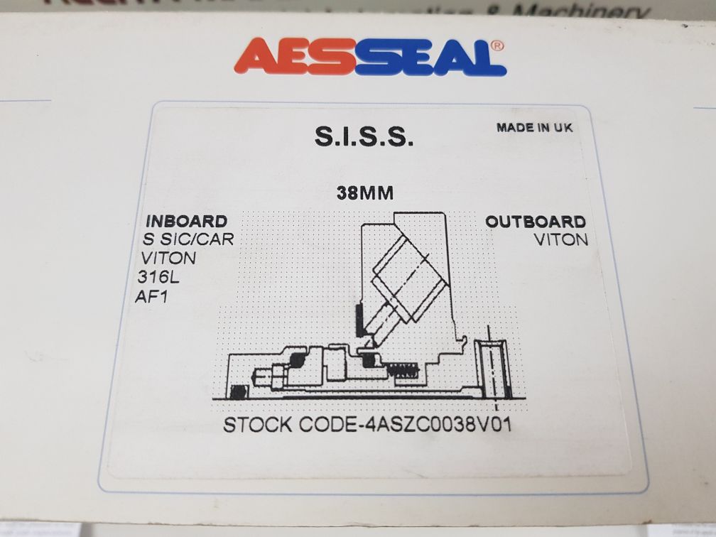 Aesseal 4Aszc0038V01 Mechanical Seal