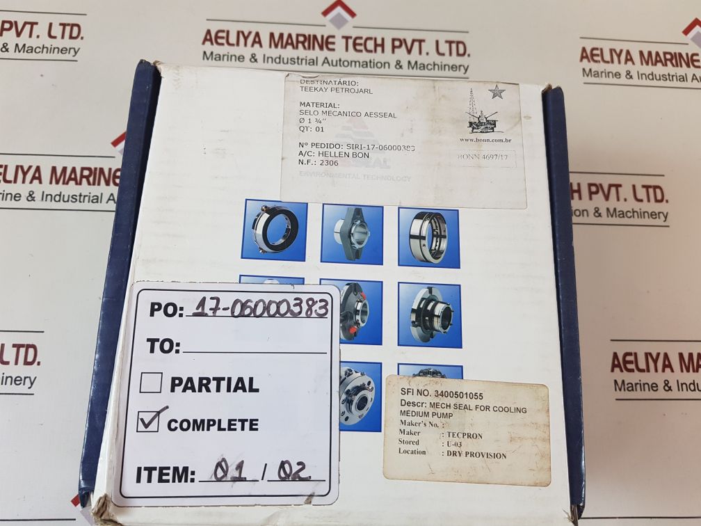 Aesseal Rh-140 Flush Mech Seal