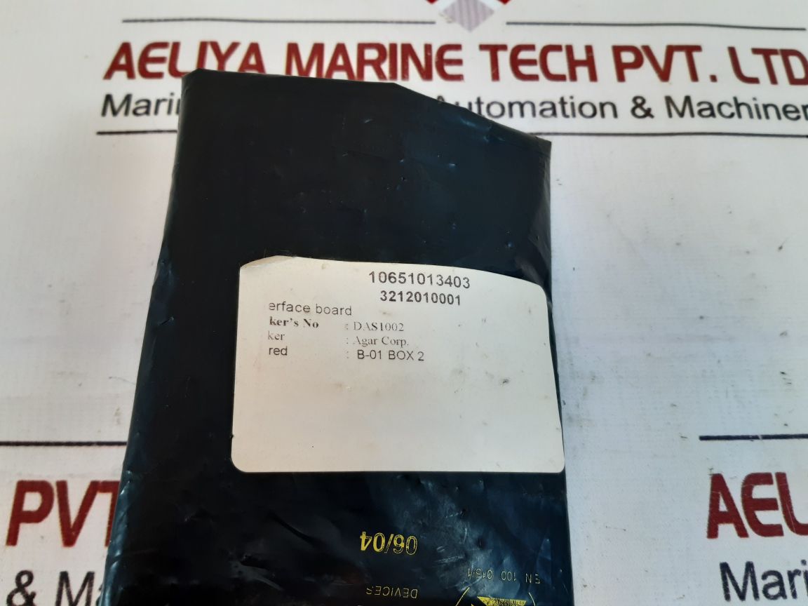 Agar Corp Das1002 Interface Board Av0624 659728