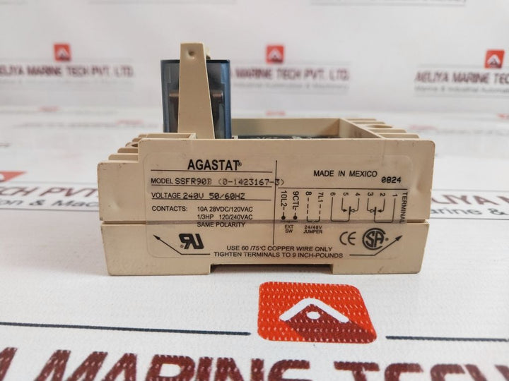 Agastat Tyco Ssfr90B Timing Relay 3Sec-10Hrs
