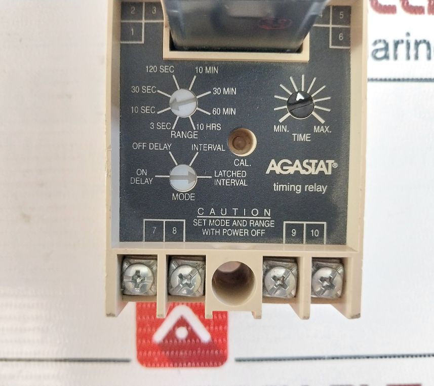Agastat Tyco Ssfr90B Timing Relay 3Sec-10Hrs
