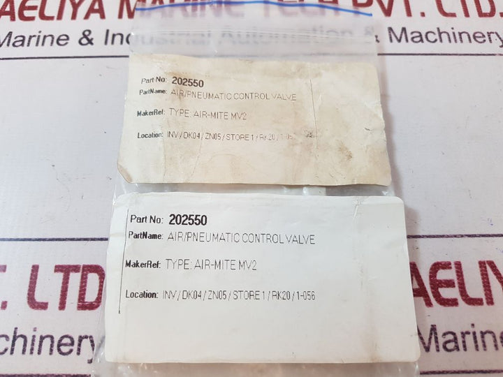 Air mite mv2 air/pneumatic control valve