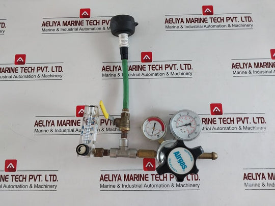 Airgas Y11-n198K Pressure Regulator With Rti Nitro Pro 436050 N2 Purity Tester