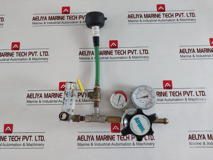 Airgas Y11-n198K Pressure Regulator With Rti Nitro Pro 436050 N2 Purity Tester