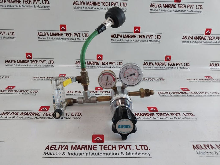 Airgas Y11-n198K Pressure Regulator With Rti Nitro Pro 436050 N2 Purity Tester