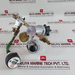 Airgas Y11-n198K Pressure Regulator With Rti Nitro Pro 436050 N2 Purity Tester