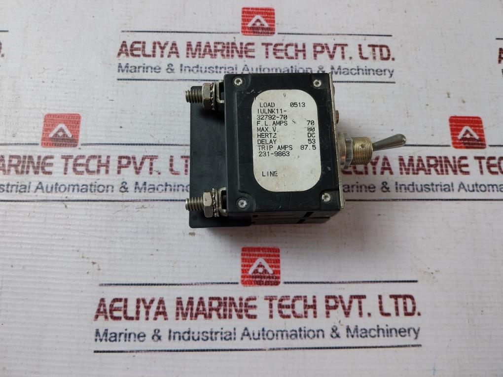 Airpax Iulnk11-32792-70 Magnetic Circuit Breaker 231-9863