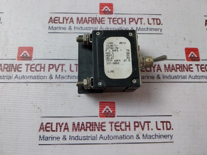 Airpax Iulnk11-32792-70 Magnetic Circuit Breaker 231-9863
