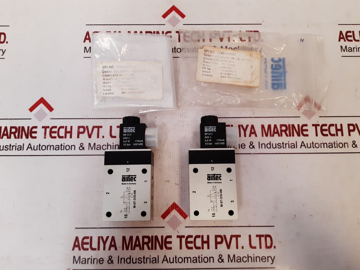 Airtec M-07-310-hn Solenoid Valve Airtec Complete With Coil
