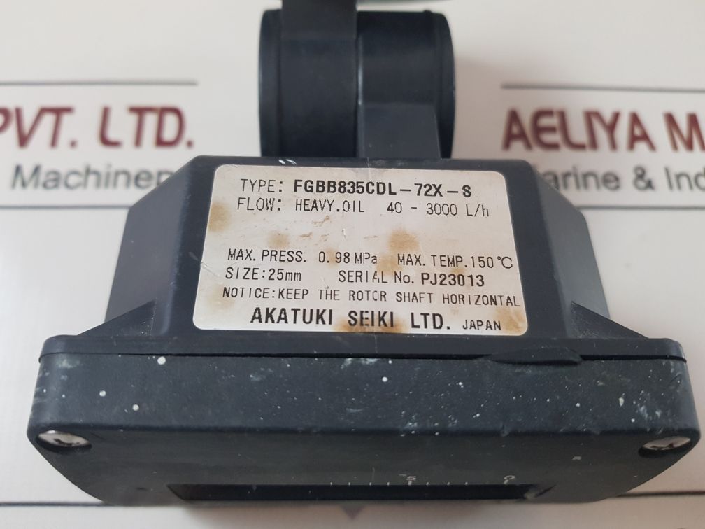 Akatuki Seiki Fgbb835Cdl-72X-s Flow Meter