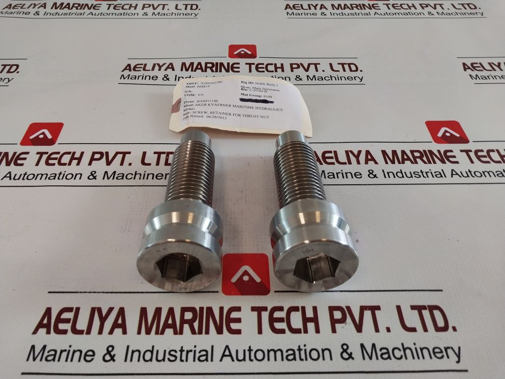 Lot Of 4X Aker Ba0011146 Retainer For Thrust Nut Screw

