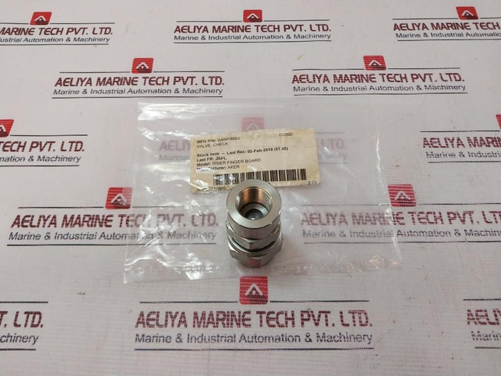 Aker Ba0018003 Check Valve 7710000 771-90066 2 Oh