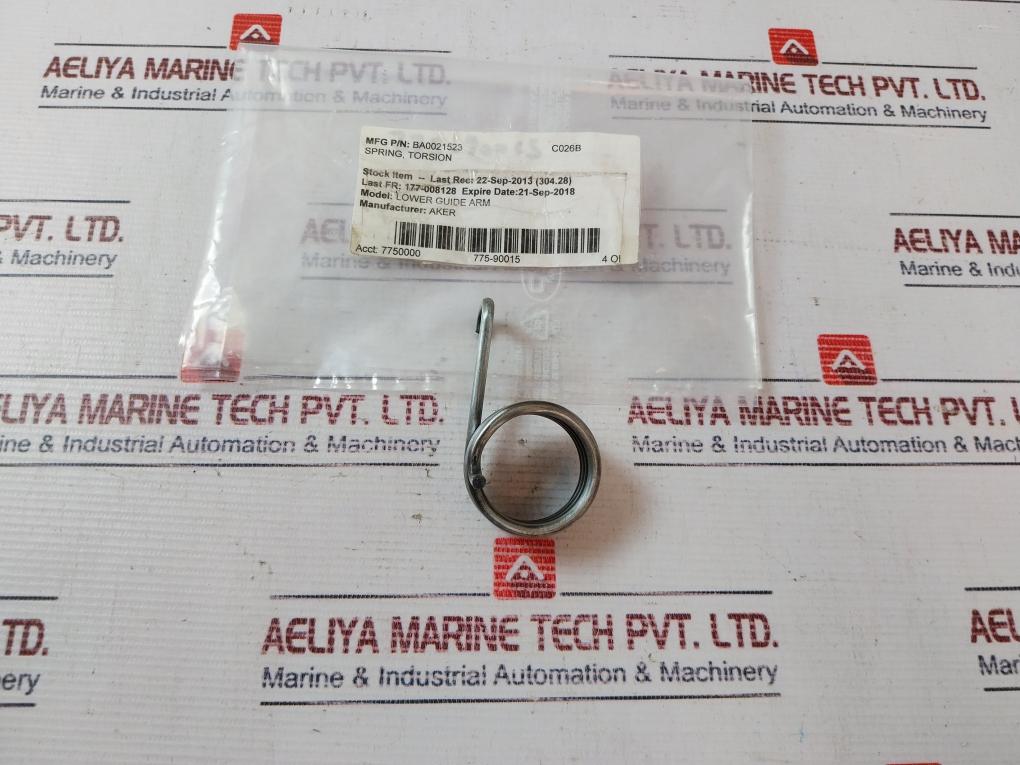 Lot Of 4X Aker Ba0021523 Spring Torsion Lower Guide Arm
