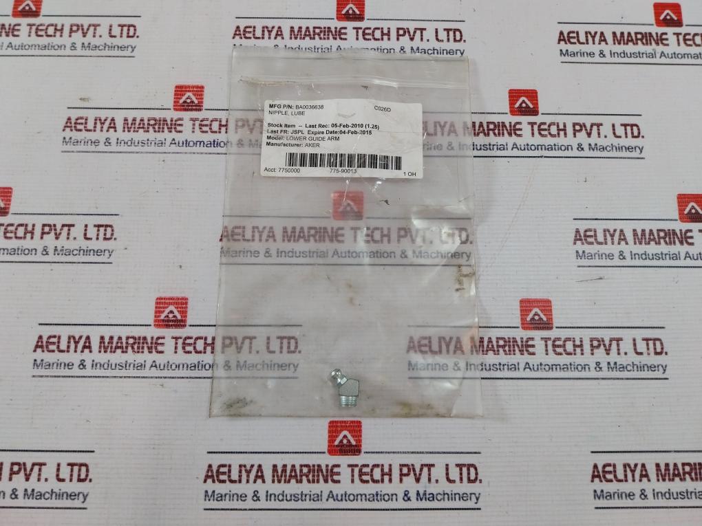 Aker Ba0036638 Nipple,Lube  