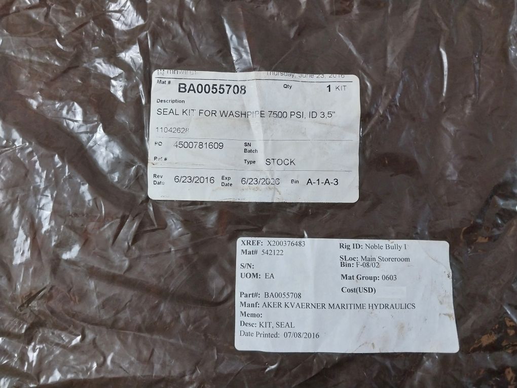 Aker Ba0055708 Seal Kit