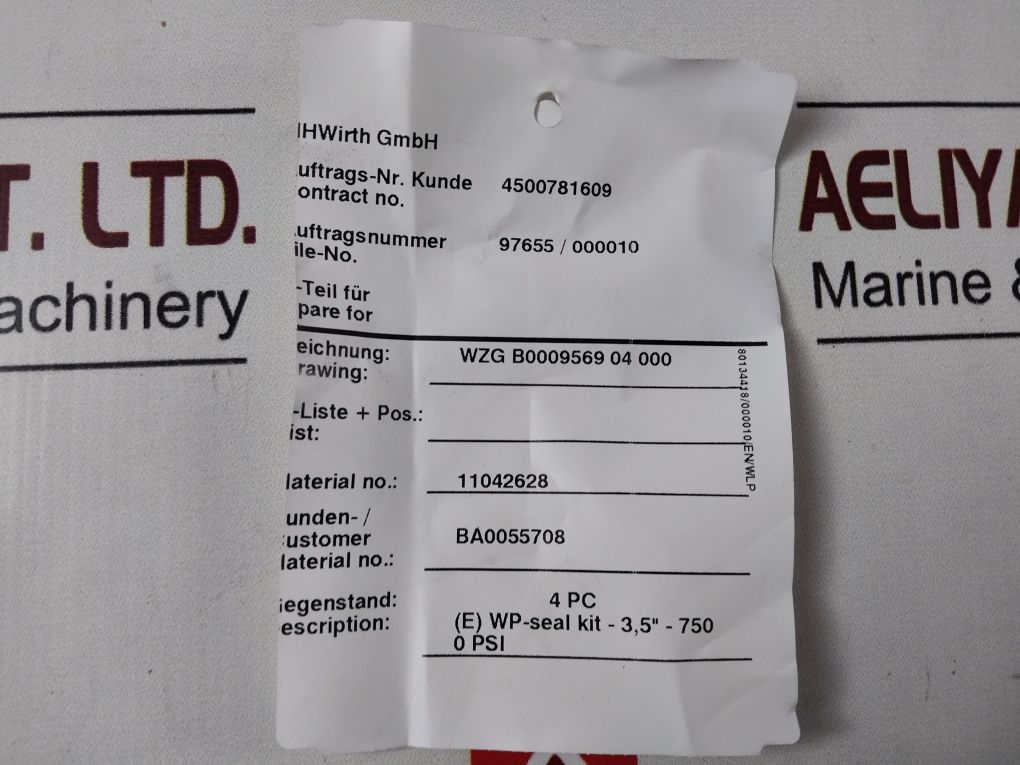 Aker Ba0055708 Seal Kit