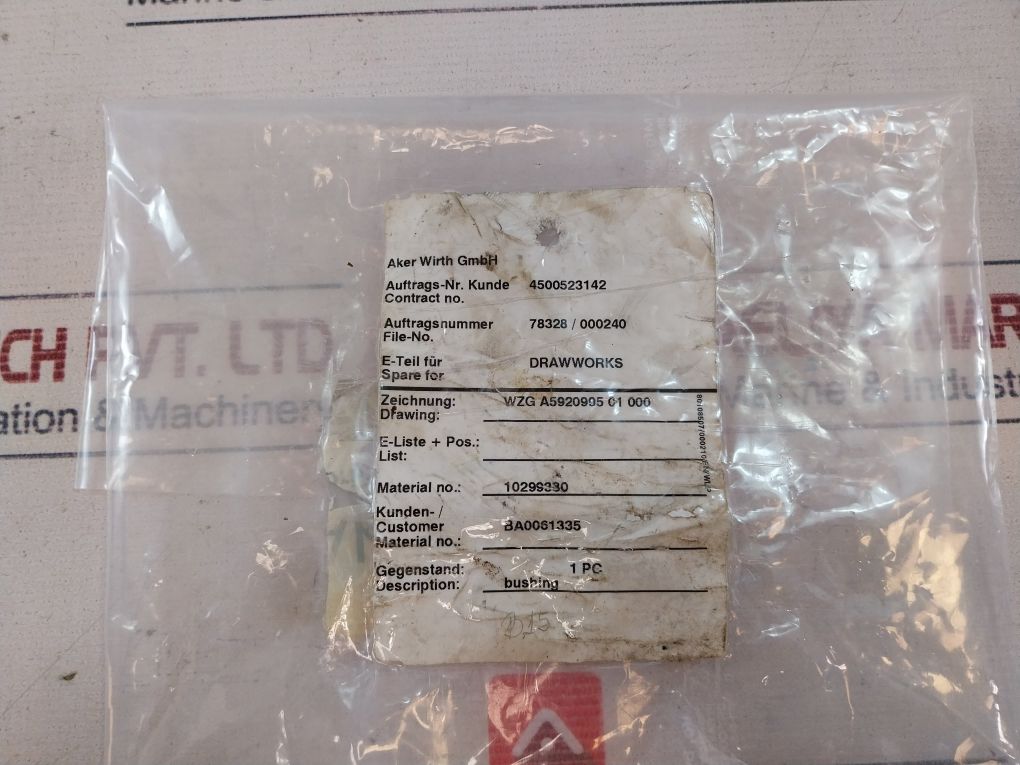 Aker Ba0061335 Bushing Wirth/Gh 4500