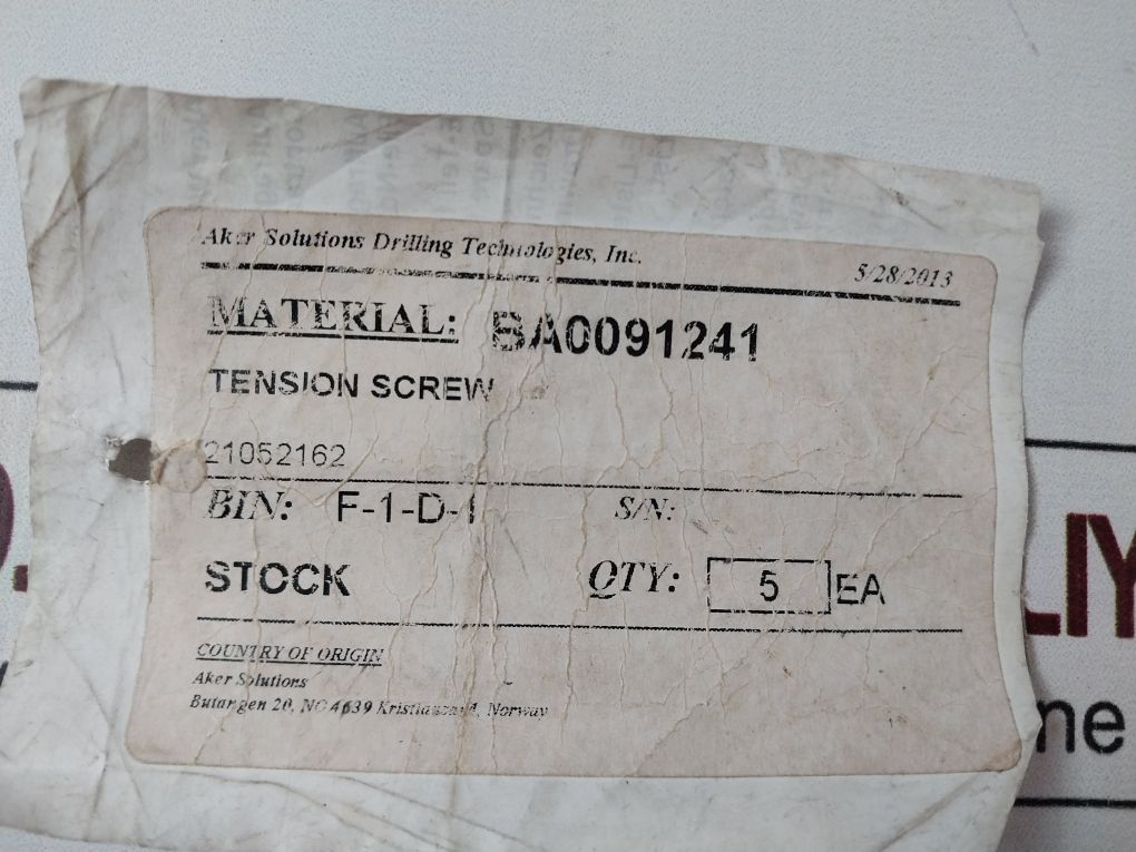 Aker Ba0091241 Tension Screw