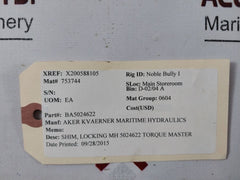 Lot Of 4X Aker Ba5024622 Locking Mh 5024622 Torque Master