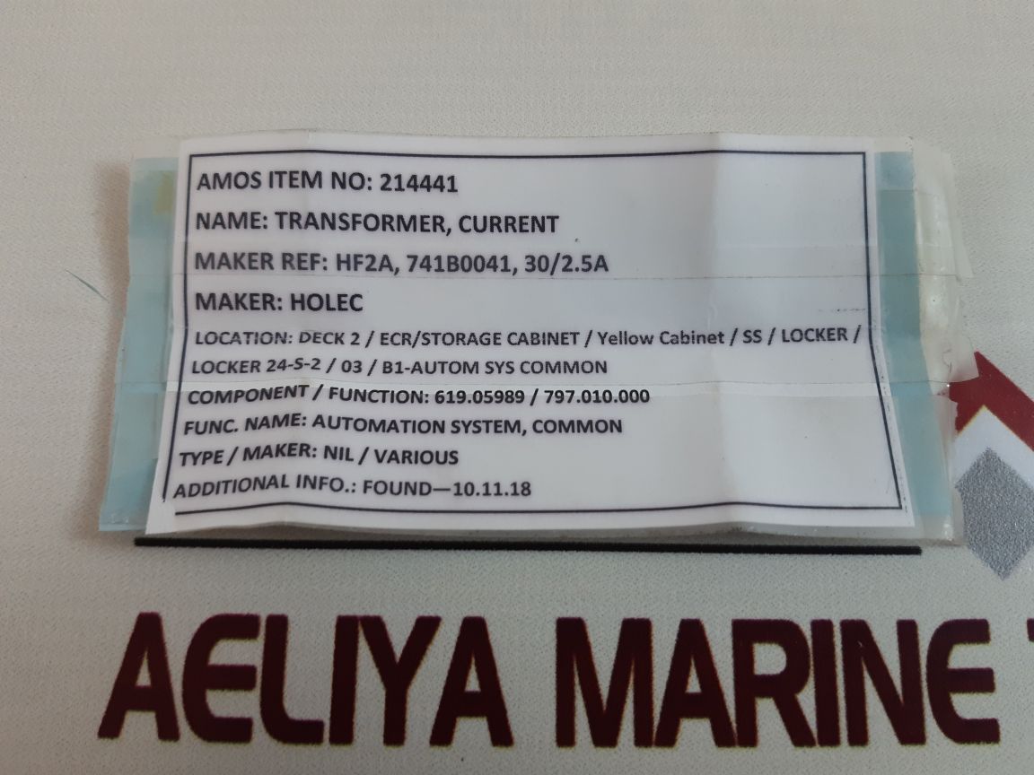 Aktieselskabet Lk-nes Hf2A Current Transformer
