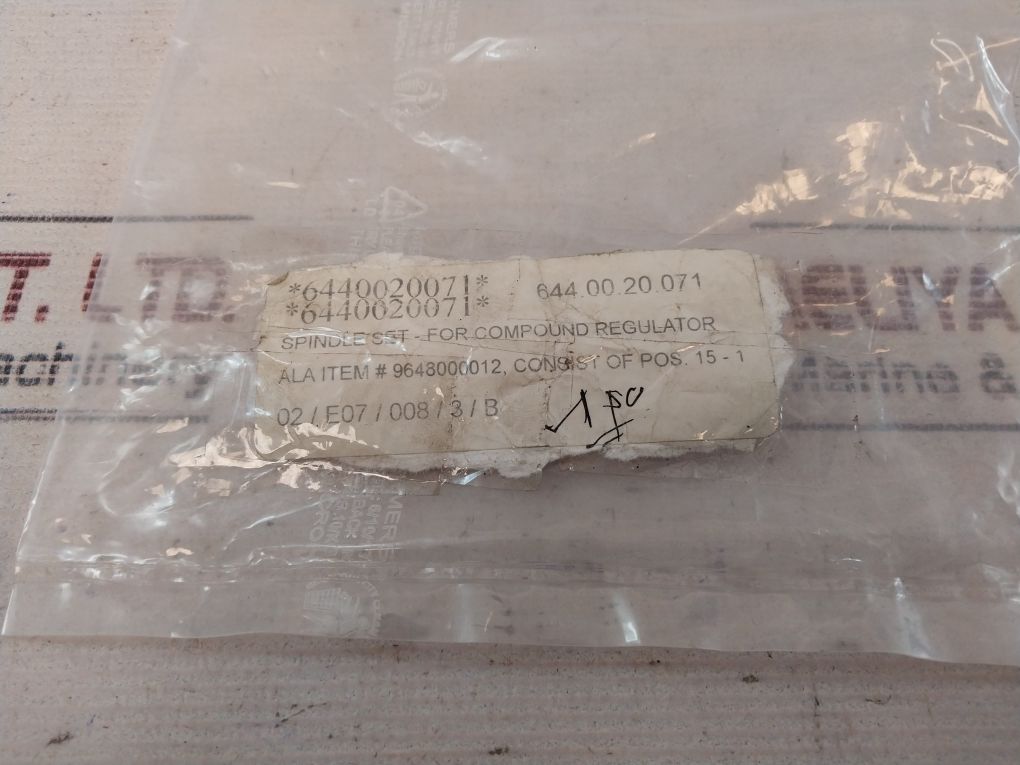 Ala 9648000012 Spindle Set-for Compound Regulator