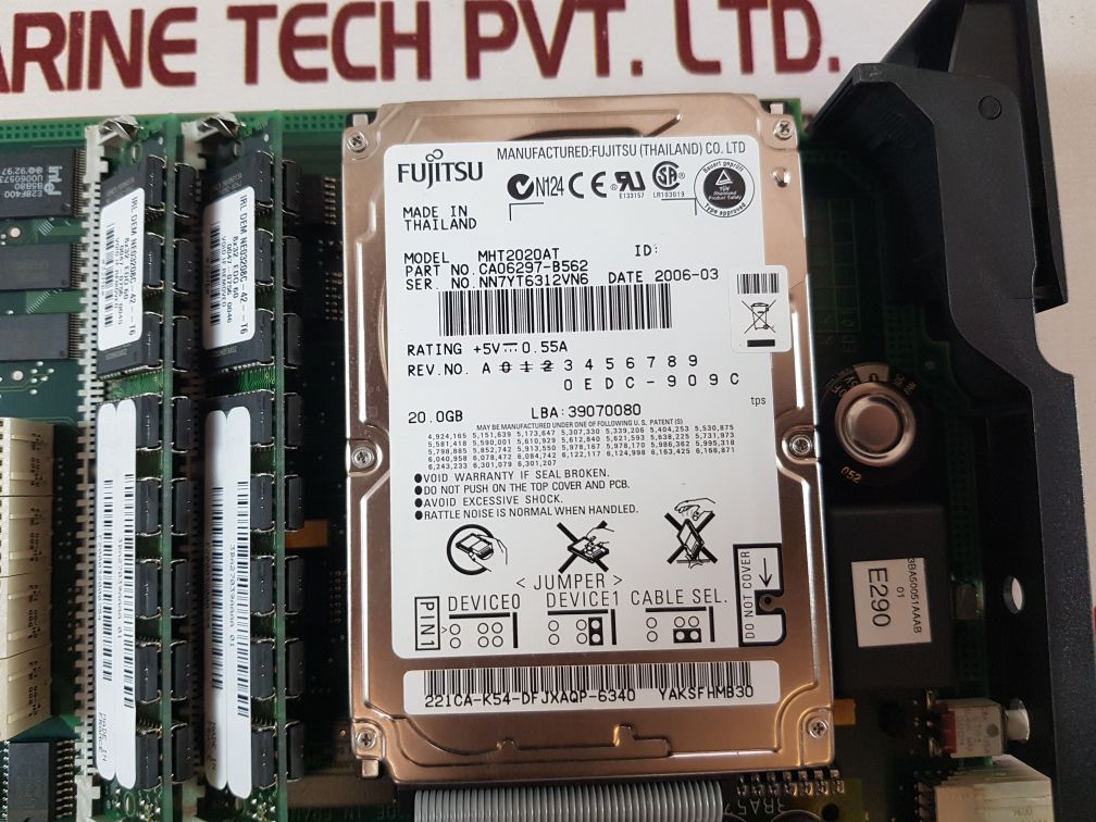 Alcatel Cpu5 3Ba23071 With Fujitsu Siemens Mhf2021At Hard Disk