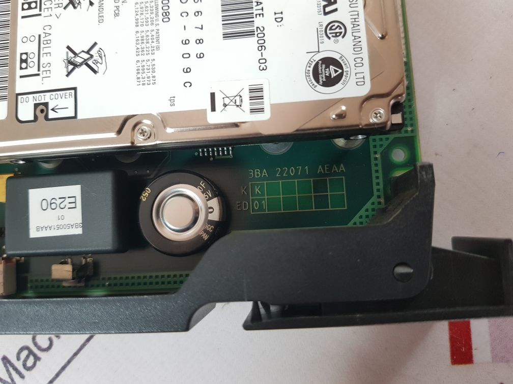 Alcatel Cpu5 3Ba23071 With Fujitsu Siemens Mhf2021At Hard Disk