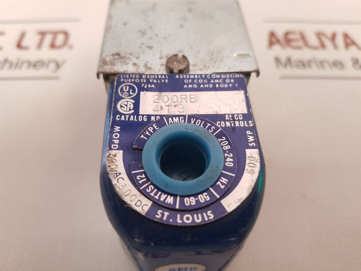 Alco Controls Amg Solenoid Coil 200Rb