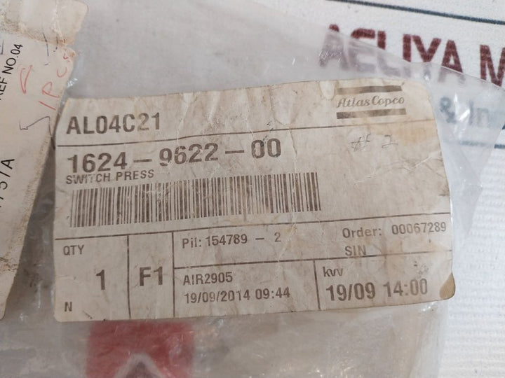 Alco Controls Ps3-w6S Pressure Switch 