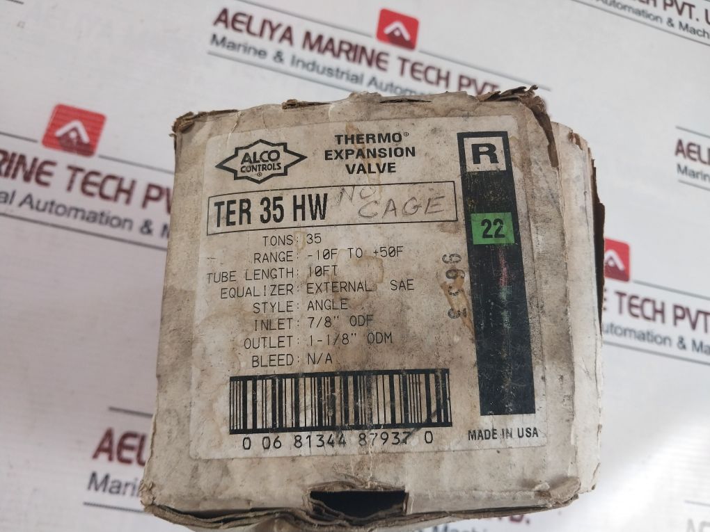 Alco Controls Ter 35 Hw 6A Thermo Expansion Valve