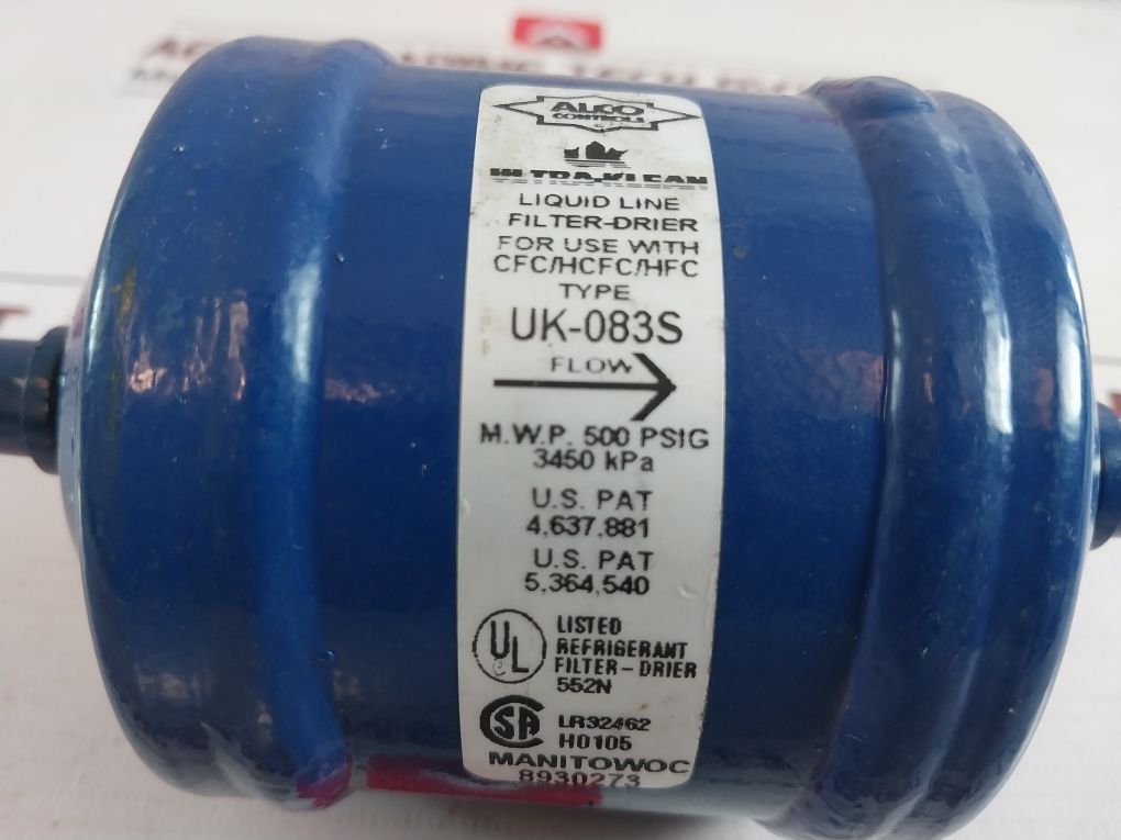 Alco Controls Uk-083S Liquid Line Filter-drier 500 Psig