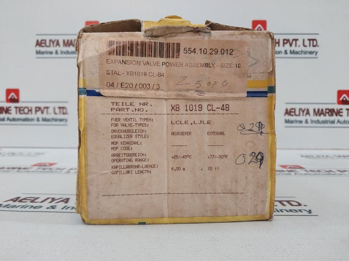 Alco Controls Xb 1019 Cl-4B Thermo Expansion Valve