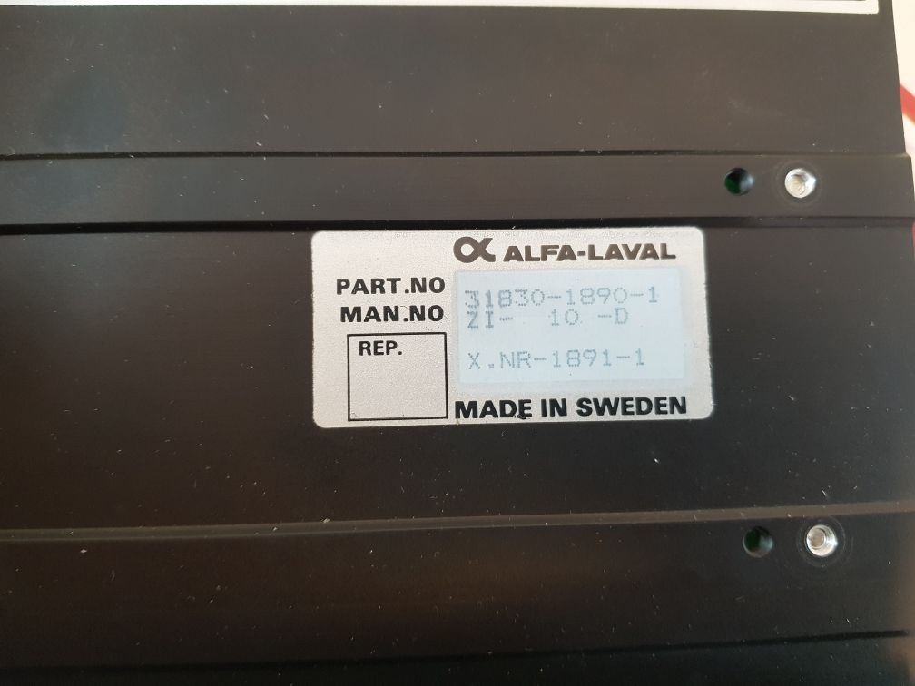 Alfa-laval 31830-1890-1 Control Module 31830-1889-2 Rev.2