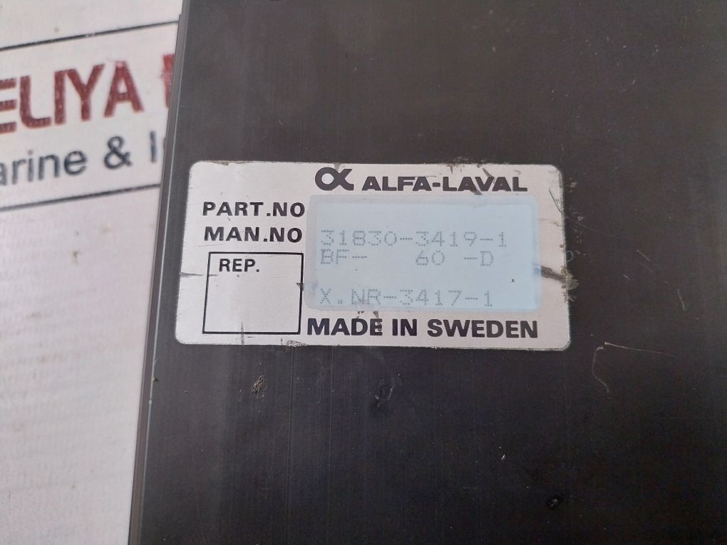Alfa-laval 31830-3419-1 Control Module Bf-60-d