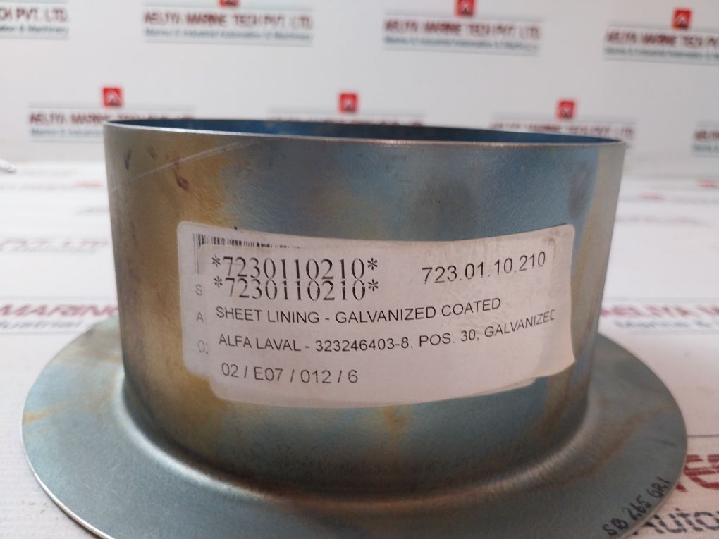 Alfa Laval 323246403-8 Sheet Lining- Galvanized Coated