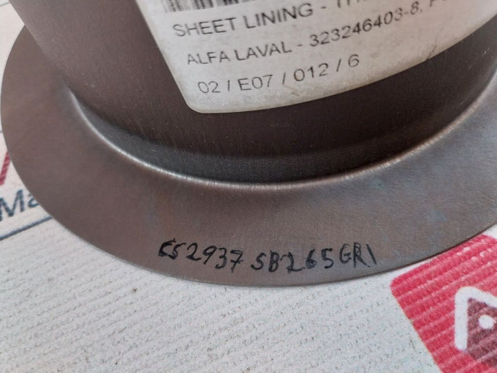 Alfa Laval 323246403-8 Sheet Lining-titanium