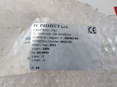 Alfa Laval 530483-84 Eparator Control Cabinet Panel